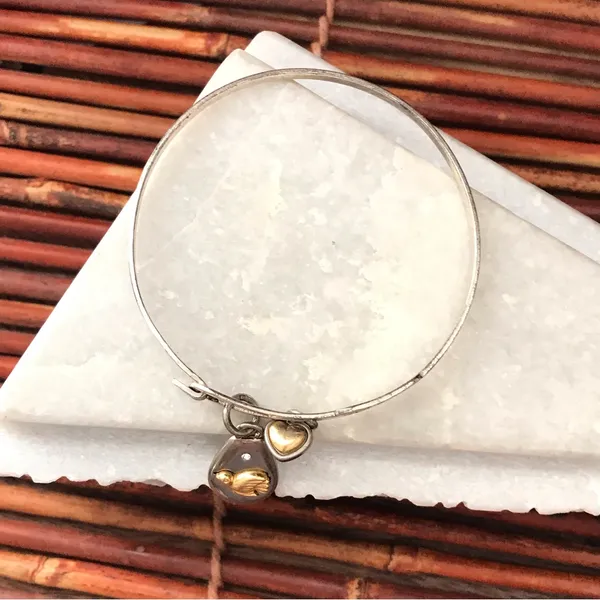 Brighton Bangle Bracelet with Dove Charm - Image 3