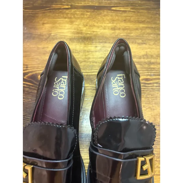 Franco Sarto‎ Black Gloria Patent Loafers Size 9.5 - Image 5