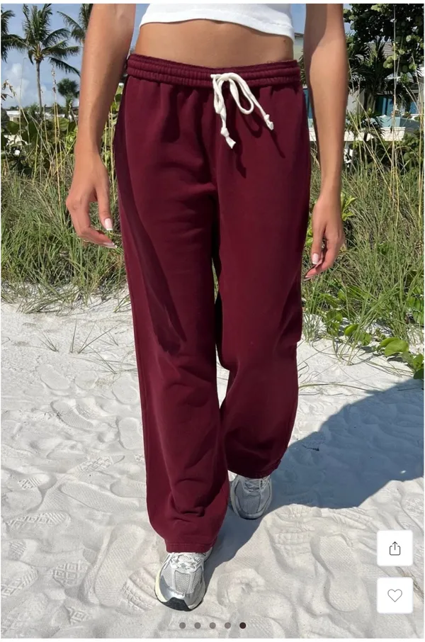 Maroon Brandy Melville sweats - Image 5