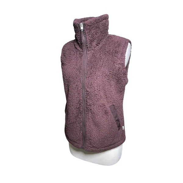 THE NORTHFACE Women’s Plum Furry Fleece Zip Front Vest Medium - Image 4