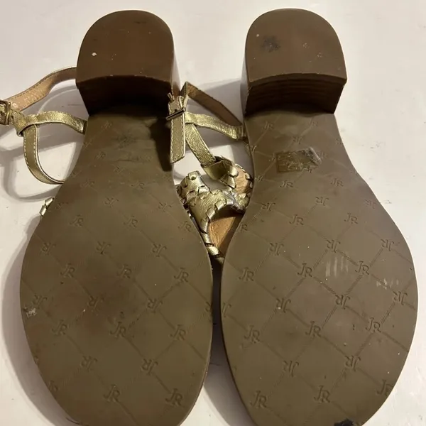 Jack Rogers Women's Gold Sandals - Image 3
