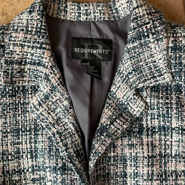 Reflections tweed blazer size 14 Pink - Image 8
