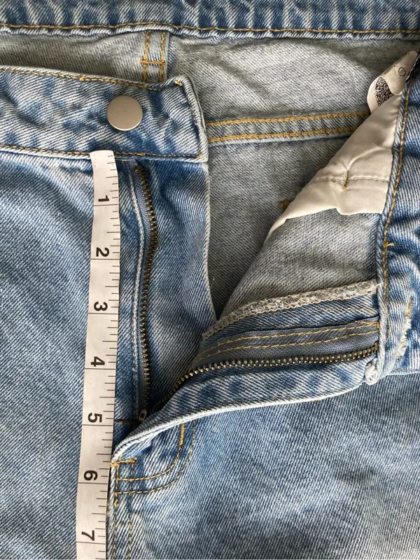 SHEIN Light Blue Distressed Boyfriend Jeans - Image 5