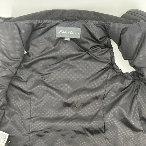 Eddie Bauer Womens Black Quilted Goose Down Puffer Vest Size M Full Zip‎ Outdoor - Image 6
