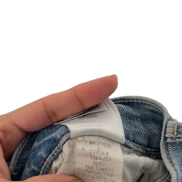 MOTHER The Superior Tomcat Confession High Rise Straight Distressed Jeans - Image 10