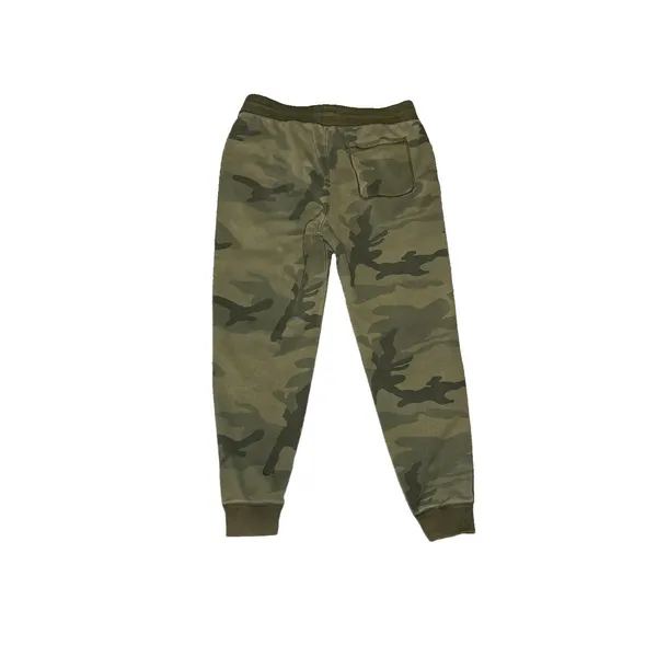 Abercrombie & Fitch Green Camo Fleece Jogger Sweatpants Activewear Size Medium - Image 5