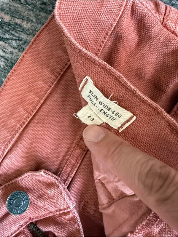 Madewell Women's High-Rise Straight Jeans - Terra Cotta size 28 - Image 4