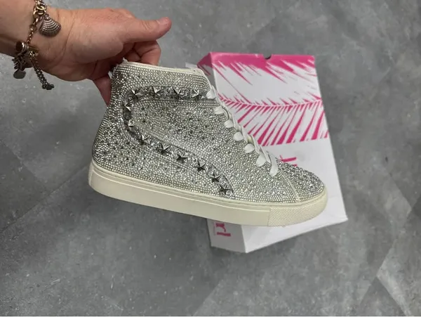 Hey girl, by Corky’s rhinestone embellished shoes - Image 2