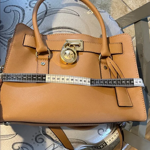 Michael Kors Tan Satchel with Gold Hardware. - Image 16