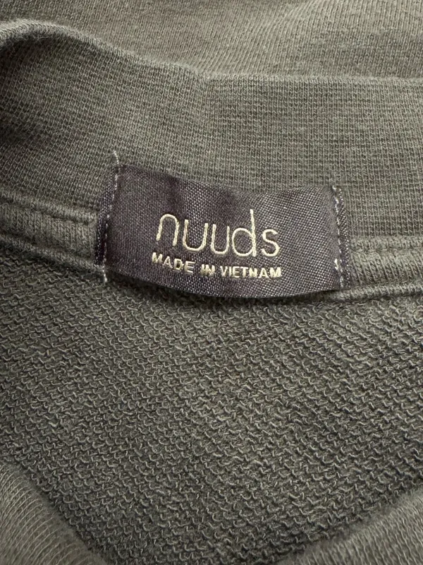 Nuuds Brown Crop Crewneck Sweatshirt Women’s Small - Image 5