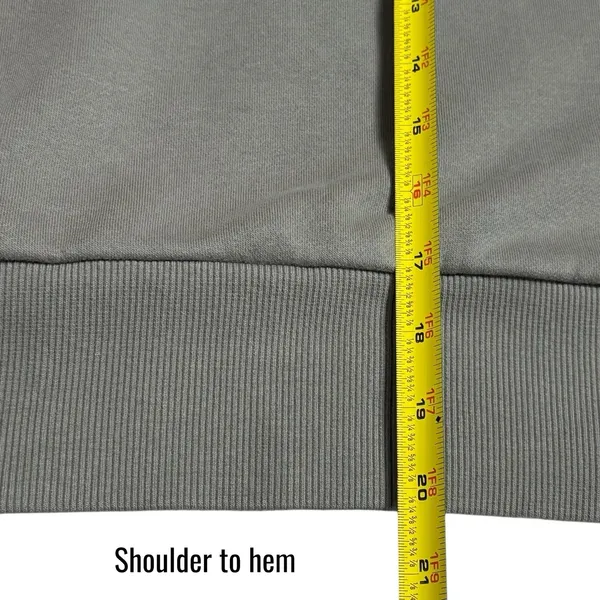 Vuori Restore Half Zip‎ Hoodie Sweatshirt Green Athletic Comfort Athleisure M - Image 14