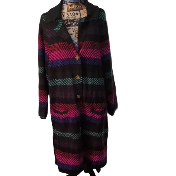 Torrid Multi Plaid Long Sleeve Notched Collar Cardigan Size 2X - Image 2