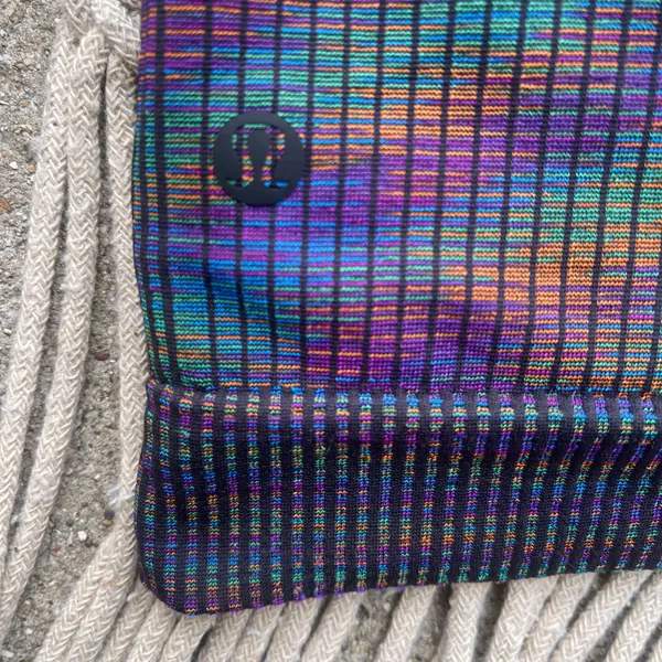 Lululemon Long Sleeve Crop Top Size 2 - Ebb To Street Rainbow Multi - Image 8
