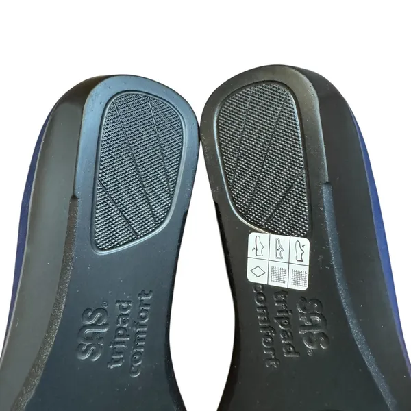 SAS‎ Shoes Womens Size 9.5WW Navy Slip On Dress Wedge Tripad Comfort Made in USA - Image 9