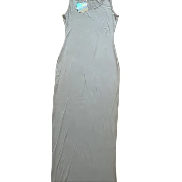Missguided‎ square neck blue gray maxi dress size 6 NWT - Image 6