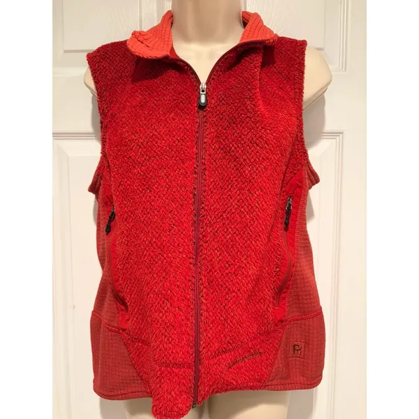 Patagonia R Series Fleece Vest Women’s M Red Zip Regulator Polartec Gorpcore - Image 4