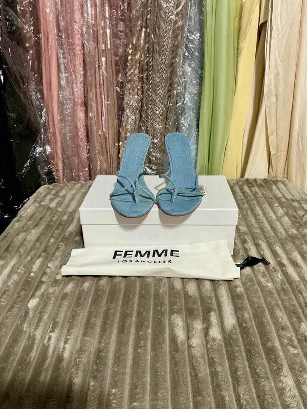 Femme LA Sicilian Slipper - Denim - Image 2