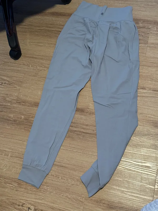 Athleta Light Blue Salutation Joggers - Image 5