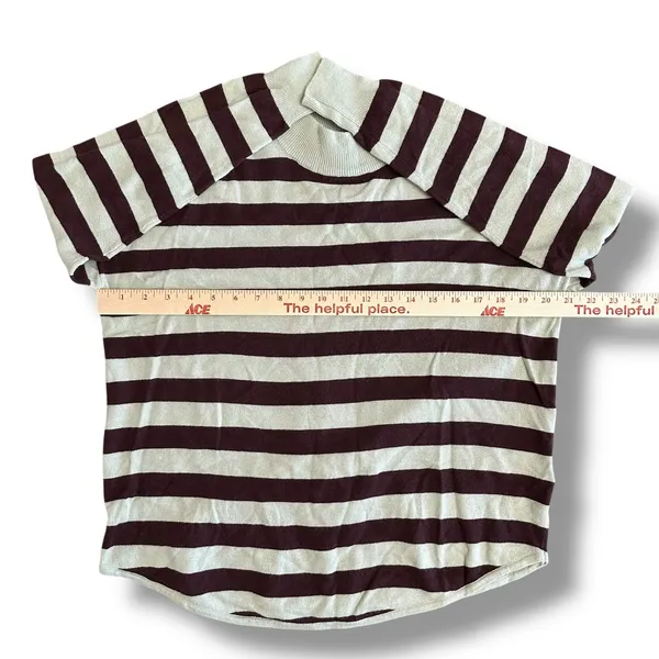 Madewell Mock Neck Sweater Women’s S‎ Burgundy Green NWT Merino Alpaca Blend - Image 3