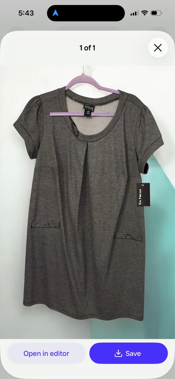 Loose dress Gray Size 14 - Image 3