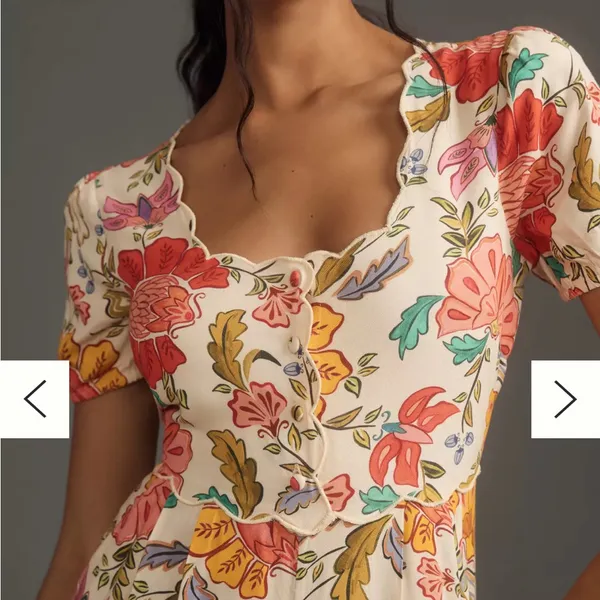 Farm Rio Puff Sleeve Floral Jumpsuit - Image 4