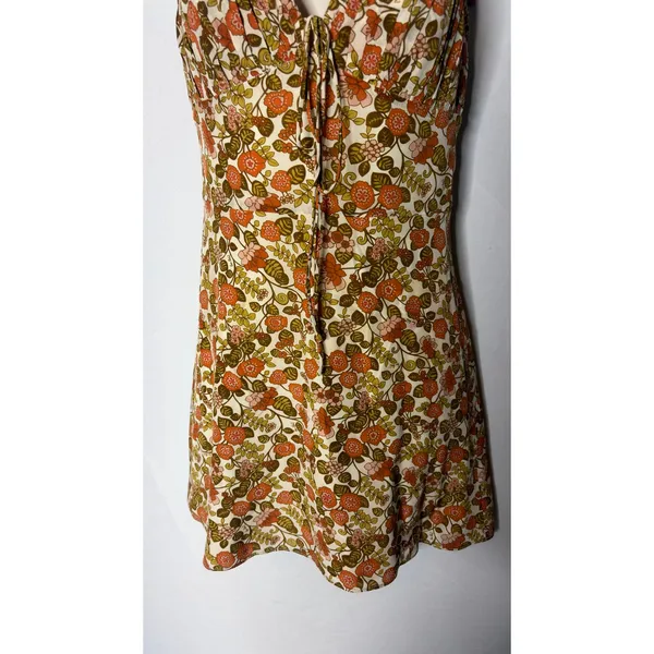 Realisation Par 100% silk floral mini strap dress XS - Image 5
