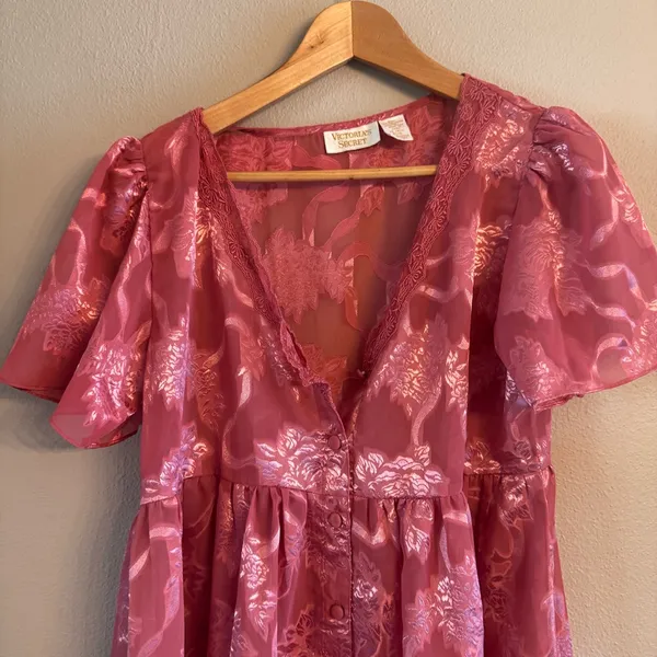 Victoria's Secret Floral Sheer Dress - Image 2
