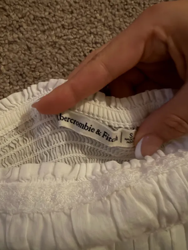 Abercrombie Top Tank Crop White - Image 3