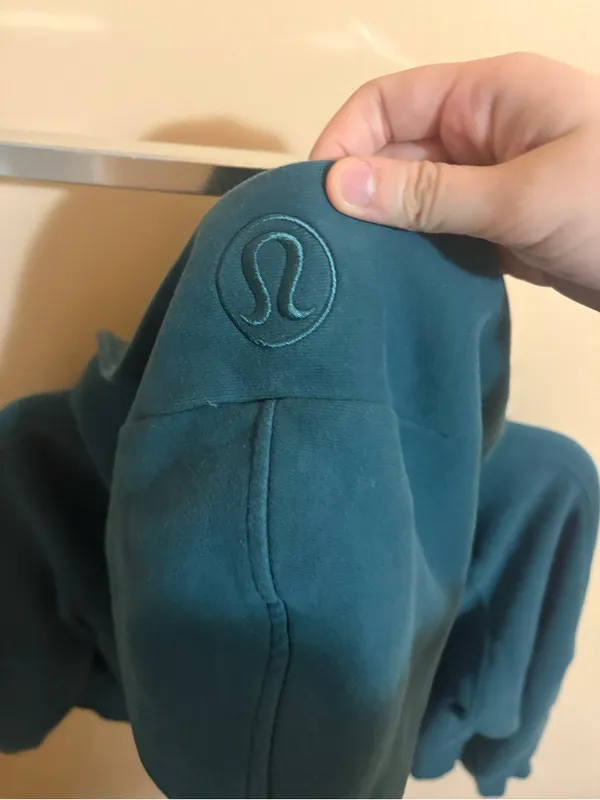 Lululemon Scuba Oversized Half-Zip Hoodie in Green Jasper - Image 6