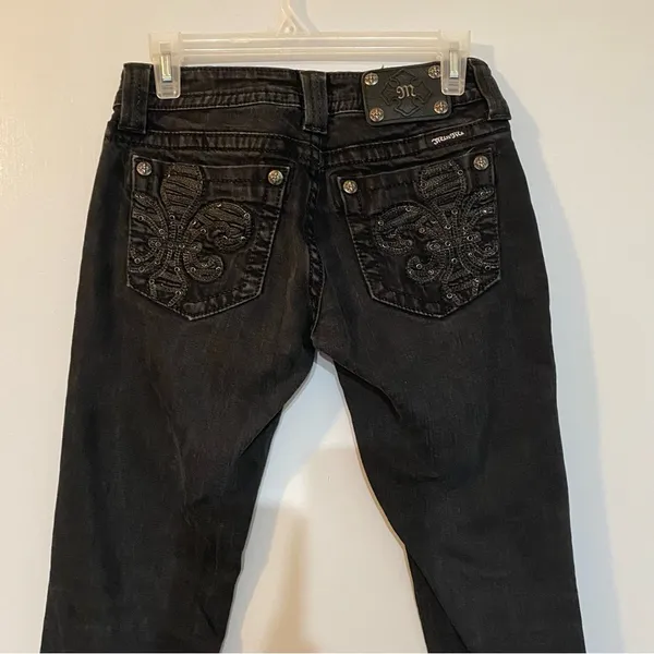 MISS ME Black Skinny Jeans in Size 27 - Image 8