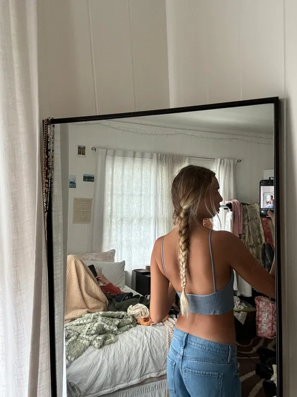 Blue bralette Tank - Image 2