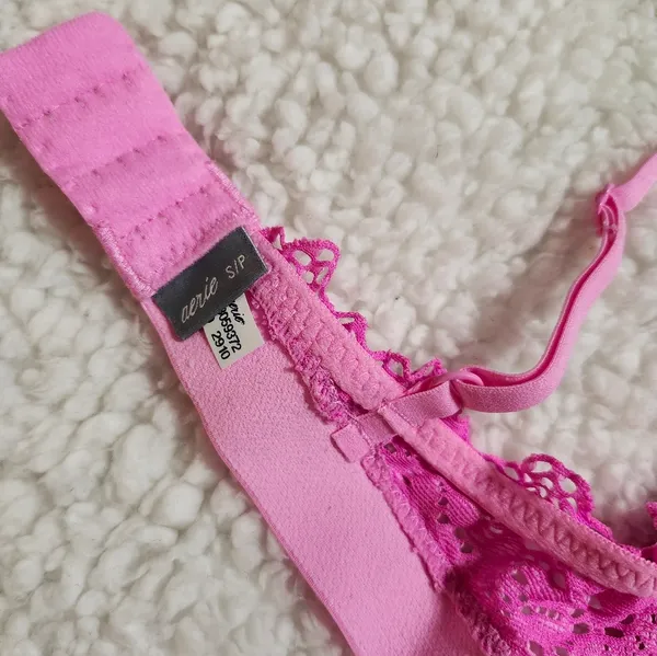 Aerie Ribbed Lace Padded Bralette Size S - Image 10