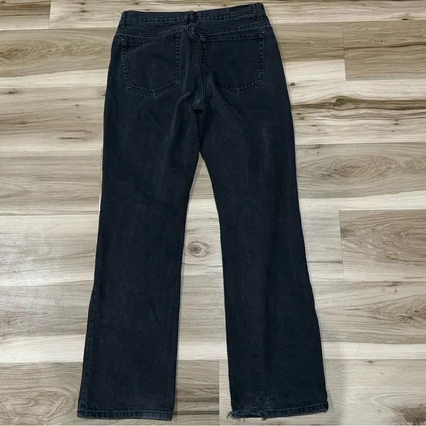 Mango MNG Black Straight Leg Jeans Women’s 10 - Image 4
