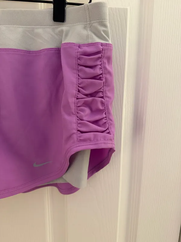 Nike Dri Fit Relay Lined Purple Running Skirt Skort Medium - Image 4