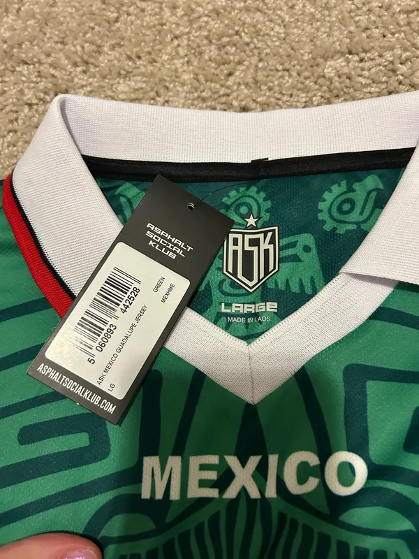 Mexico Guadalupe Jersey Green Size L - Image 3