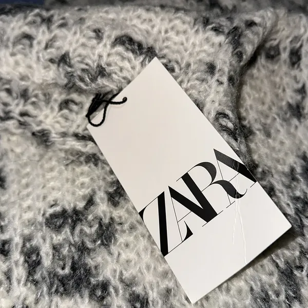 NWT ZARA Bloggers Fav Contrast Wool Blend Sweater Vest Top Turtleneck - Image 5