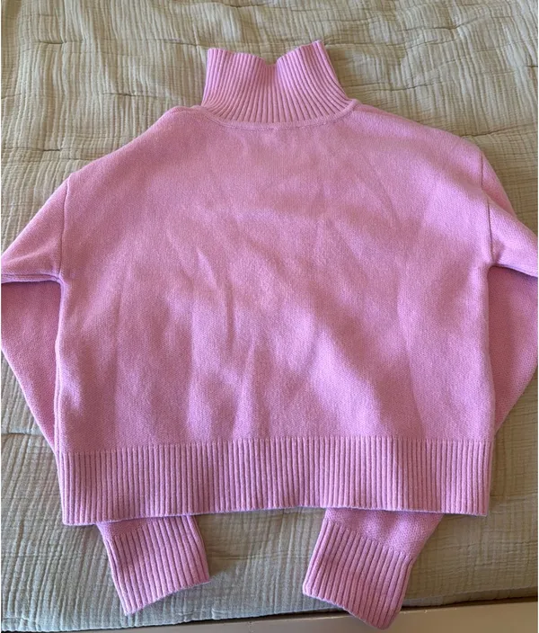 Double Zero Pink quarter zip sweater brand new - Image 3