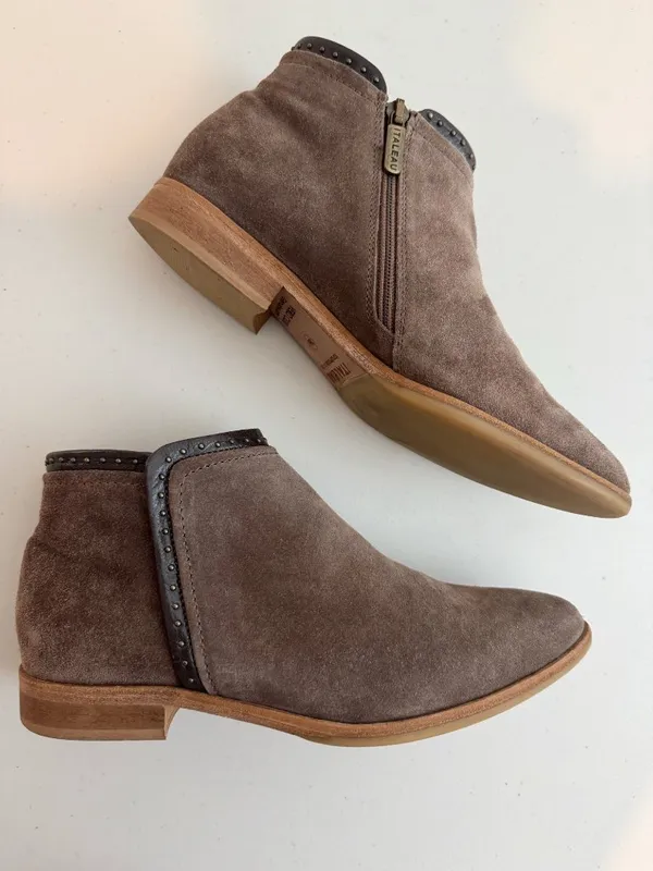 Italeau Miralda Suede Waterproof Boots Womens Size 36 Studded Winter Western - Image 10