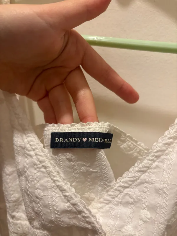 Brandy Melville Edith Pointelle Tank - Image 3
