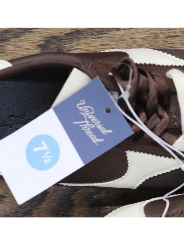 Universal Thread Skyler Jogger Sneakers Double Lace Low Top Brown Multi 7.5M - Image 8
