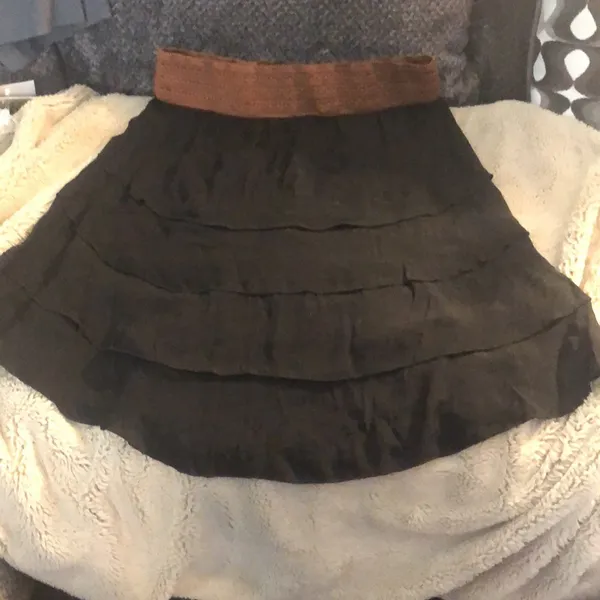 🎉4 for $20 By&By High Low Tiered Black Skirt, size XXL - Image 5