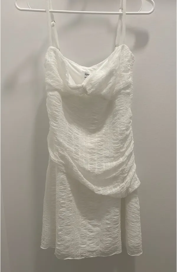 Peppermayo White Lace Mini Dress - Image 6