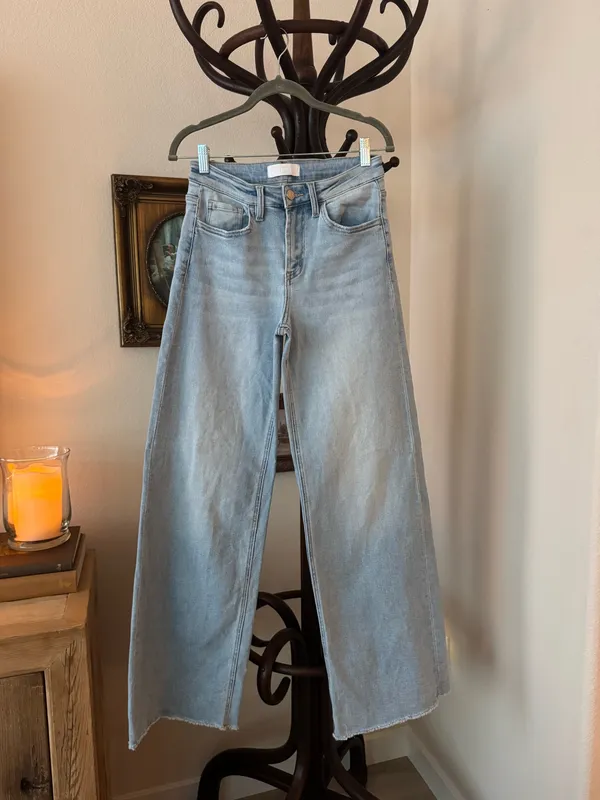 Mid Rise Wide Leg Stretch Denim - Image 6