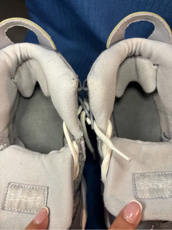 Jordan 6 Rings GS Cool Grey White Patent Leather Sneakers 323419-015 Youth 5.5Y - Image 8