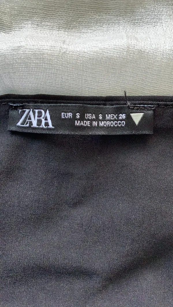 ZARA Black and White Tube Top - Image 2
