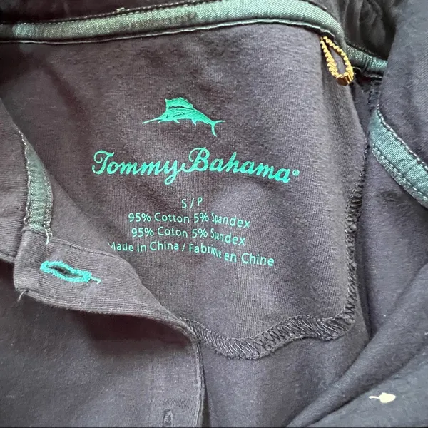 Tommy Bahama‎ Navy Blue Polo Shirt Womens Size Small - Image 3