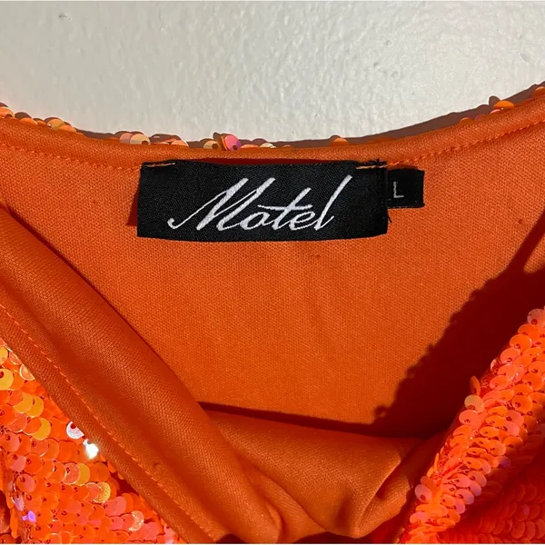 Motel Rocks Lucky Sequin Square-Neck Mini Dress - Image 10