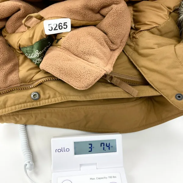 Eddie Bauer Womens‎ Goose Down Parka 2X Camel Brown Hooded Outdoor Cozy Winter - Image 16