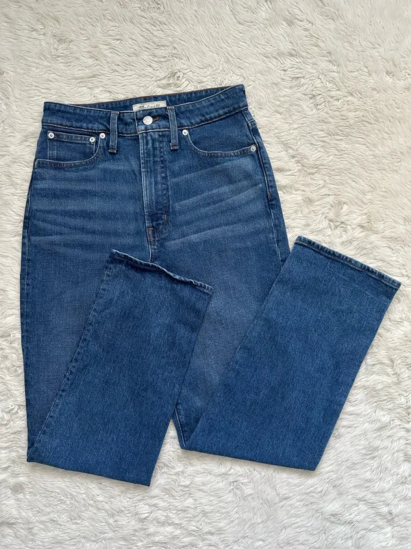 Madewell Jeans The Curvy Perfect Vintage Straight Jean in Mayfield Wash Sz 28 - Image 3