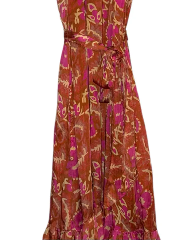 Cleobella Luella Floral Halter Maxi Dress XS - Image 9